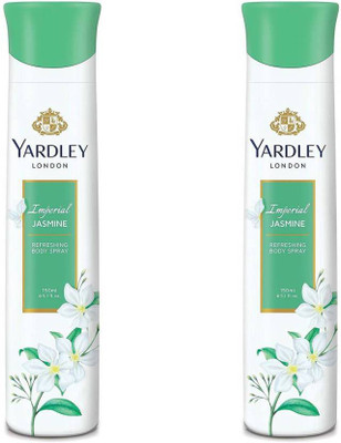 

Yardley London Imperial Jasmine Perfumed Perfume Body Spray - For Women(150 ml, Pack of 2)