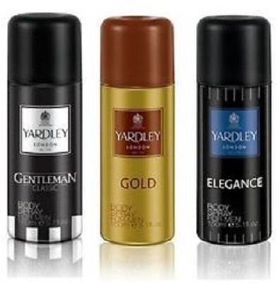 

Yardley London Body Spray For Men 150 ml Choose Your Fragrance Perfume Body Spray - For Men(150 ml, Pack of 3)