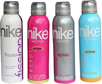 

Nike Deodorants For Women/Girls Combo Set Deodorant Spray - For Women(800 ml, Pack of 4)