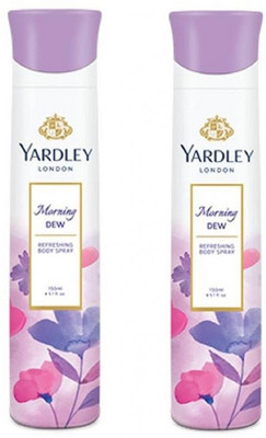 

Yardley London Morning Dew Combo Perfume Body Spray - For Women(150 ml, Pack of 2)