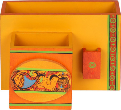 

Artysta 2 Compartments Wooden Napkin Holder(Brown)