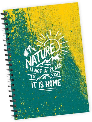

Dpotli A5 Diary(Nature is not a place to visit, It's Home, Multicolor)