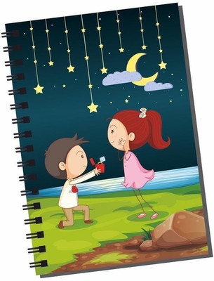 

dpotli A5 Diary(boy proposing, Multicolor)