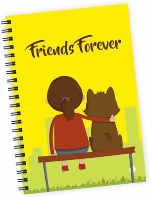 

Dpotli A5 Diary(Friends Forever, Multicolor)