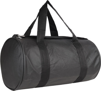 

Entire Black Lathered Sport Gym Duffel Bag Gym Bag(Black)