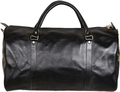 

OBANI Genuine Leather Travel Duffel Bag Travel Duffel Bag(Black)
