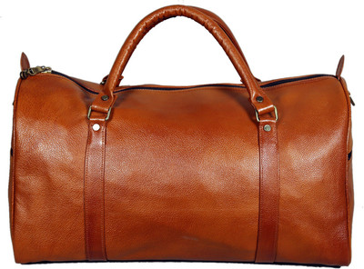 

JASHMIN Genuine Leather Travel Duffel Bag Travel Duffel Bag(Gold)