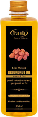 

True Oils Cold Pressed Oil Groundnut Oil Plastic Bottle(500 ml)