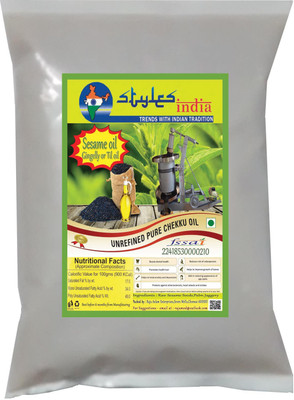 Stylesindia Cold Pressured Edible Grade Gingelly Oil/ Sesame Oil 1.1 L Pouch