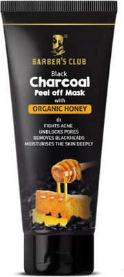 

Barber's Club Charcoal Peel off Mask with Organic Honey (100% Natural) - 60 gms(60 g)