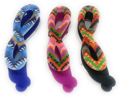 

Khubsurat Premium Banana Clip / Banana Claw Clip, Set of 3 Pieces of 3 Colors, Neon Print Concept, Smooth Silicon Touch Feel, Banana Clip, Hair Clip(Multicolor)