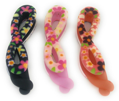 

Khubsurat Premium Banana Clip / Banana Claw Clip, Set of 3 Pieces of 3 Colors, Neon Print Concept, Smooth Silicon Touch Feel Banana Clip, Hair Clip(Multicolor)