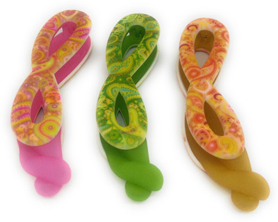 

Khubsurat Premium Banana Clip / Banana Claw Clip, Set of 3 Pieces of 3 Colors, Neon Print Concept, Smooth Silicon Touch Feel Banana Clip, Hair Clip(Multicolor)