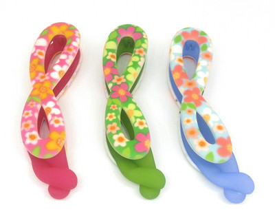 

Khubsurat Premium Banana Clip / Banana Claw Clip, Set of 3 Pieces of 3 Colors, Neon Print Concept, Smooth Silicon Touch Feel Banana Clip, Hair Clip(Multicolor)