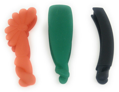 

Khubsurat Premium Banana Clip / Banana Claw Clip, Set of 3 Pieces of 3 Color 3 Designs, Smooth Silicon Feel, Length 11 Centimeters Banana Clip, Hair Clip(Multicolor)