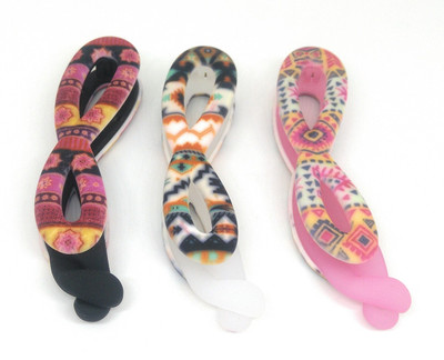 

Khubsurat Premium Banana Clip / Banana Claw Clip, Set of 3 Pieces of 3 Colors, Neon Print Concept, Smooth Silicon Touch Feel, Banana Clip, Hair Clip(Multicolor)