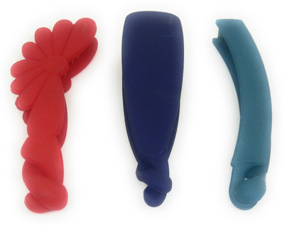 

Khubsurat Premium Banana Clip / Banana Claw Clip, Set of 3 Pieces of 3 Color 3 Designs, Smooth Silicon Feel, Length 11 Centimeters Banana Clip, Hair Clip(Multicolor)