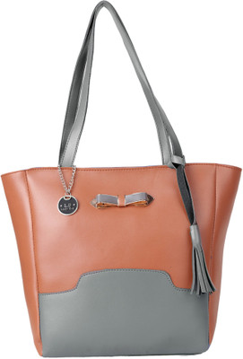 

Lady bar Hand-held Bag(Tan, Grey), Grey;tan