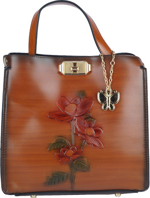 

Butterflies Hand-held Bag(Tan)