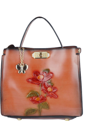 

Butterflies Hand-held Bag(Brown)