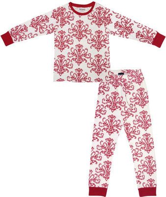 

Ventra Kids Nightwear Boys & Girls Printed Cotton(White Pack of 1