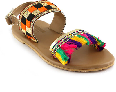 

Chiu Girls Velcro Flats(Multicolor