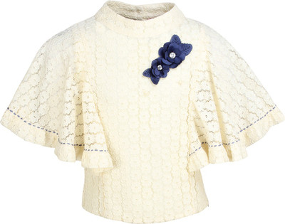 Cutecumber Baby Girls Party Lace Top(Beige, Pack of 1) Flipkart