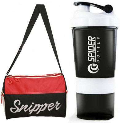 Snipper Combo of Red Tomy bag and White Spider shaker Gym & Fitness Kit