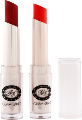 

Glam Girlz Matte Lipstick-Combo(17&01)(sexy wine, red)