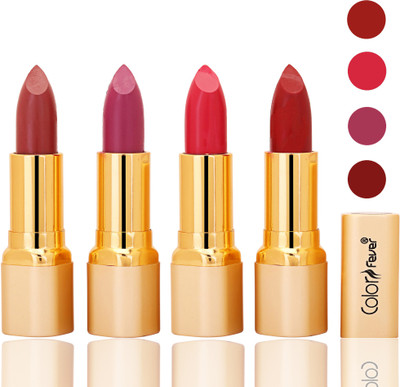 

Color Fever lipstick with Vitamin E, Enriched soft and smooth 9 to 5 matte(Mauve, plum, neon, red, 16 g)