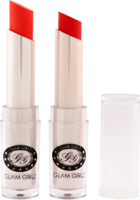 

Glam Girlz Matte Lipstick-Combo(16&03)(tangerine, blood red)