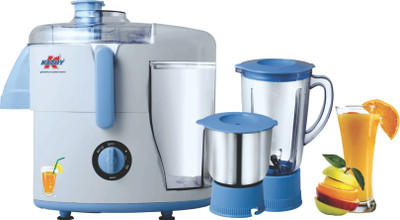 

Kathy Majesty 550 W Juicer Mixer Grinder(Grey, Sky Blue, 2 Jars)