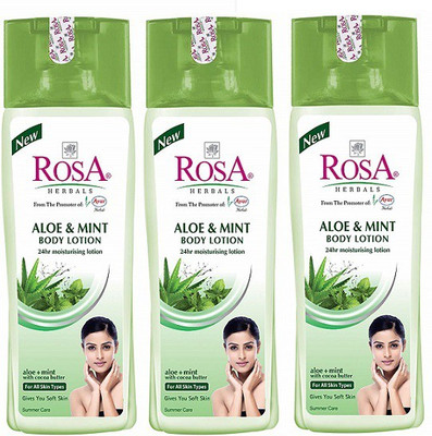 

rosa Aloe & Mint Lotion (pack of 3)(300 ml)
