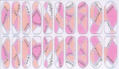 

Lootkabazaar Korean Made DIY Nail Art Self - Adhesive Long Lasting Stickers For Women(Multi colour)