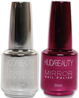 

Huda Beauty Mirror Nail Polish Silver Silver(Pack of 2)