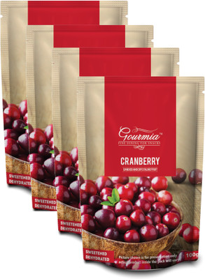 

Gourmia Dried Cranberry 100g (Pack of 4) Cranberries(400 g, Pouch)