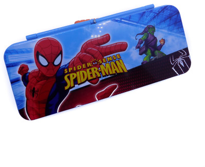 

CARRY ON SERIES SPIDERMAN Art Metal Pencil Box(Set of 1, Red)