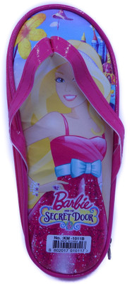 

CARRY ON BARBIE SECRET DOOR BARBIE Art Canvas Pencil Box(Set of 1, Pink)