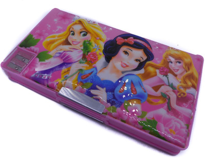 

CARRY ON BARBIE DISNEY Art Artificial Leather Pencil Box(Set of 1, Multicolor)