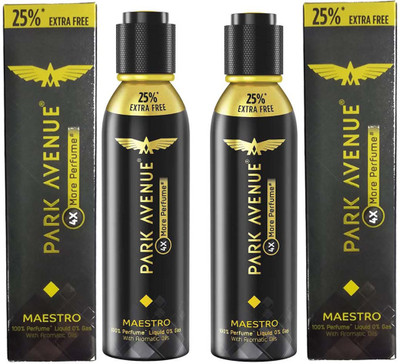 

Park Avenue 25% EXTRA FREE 4x More Perfume Spray MAESTRO Perfume 150 Ml × 2 Pack Of Two Eau de Parfum - 300 ml(For Men)