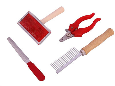 

W9 High Quality Grooming Kit With 4 Tools For Small Dog/Cat-Small Wire-pin Brushes for Dog