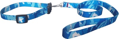 

W9 High Quality Camo Print Nylon Leash and Adjustable Collar Set for Puppy/Cat- for Tracking, Patrolling, Walking, and Training -Leash Length- 47 inches, Width-0.6 inch 119 cm Dog & Cat Strap Leash(Blue)