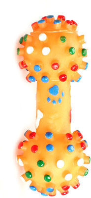 

W9 High Quality Natural Rubber Colorful Dumbbell Squeaky Fun Toy - Small Rubber Squeaky Toy For Dog