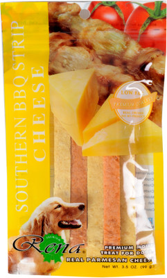 

Rena Southern BBQ Strip Cheese for Dogs, Pack of 2 Barbecue Dog Treat(198 g, Pack of 2)
