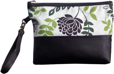 

Dekor World Green Floral Cotton Printed Multi Utility Pouch Pouch(Green)