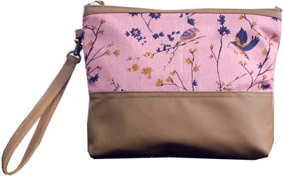 

Dekor World Multi Pink Bird Cotton Printed Multi Utility Pouch Pouch(Pink)