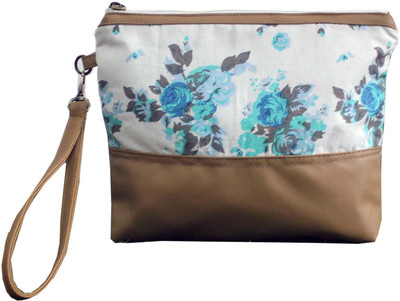 

Dekor World Blue Rose Cotton Printed Multi Utility Pouch Pouch(Blue)