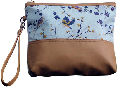 

Dekor World Multi Blue Bird Cotton Printed Multi Utility Pouch Pouch(Blue)