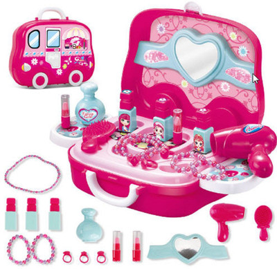 

AZIN Play house toy makeup dresser set suitcase,Fashion Suitcase Make Up Set