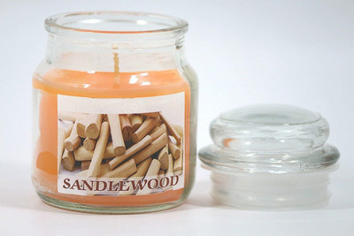 

Manogyam Highly Fragranced SANDALWOOD Fields Wax Jar Candle wITH Scented(200 ml)